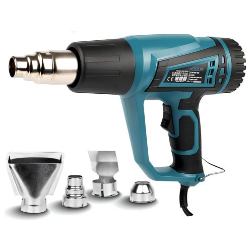 Assur ASR880 2000 Watt 2 Kademeli 4 Başlıklı Sıcak Hava Tabancası