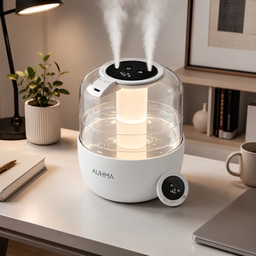 AUHMA APH-08 4L Dijital Göstergeli Çift Sprey Akıllı Hava Nemlendirici