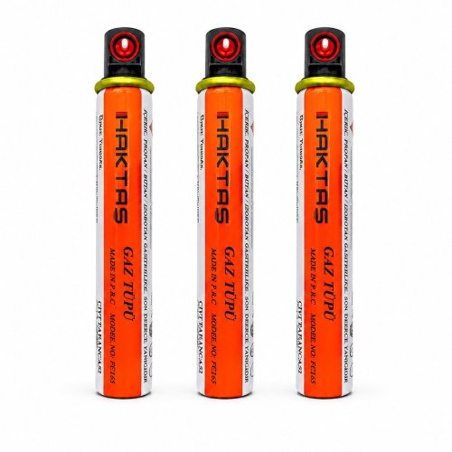 Haktaş FC165 Gaz Tüpü Çivi Tabancası İçin 3lü Ekonomik Paket
