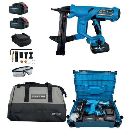 Haktaş HKT185 Akülü Çivi Çakma 21V 4Ah - Profesyonel Çivi Tabancası 110J