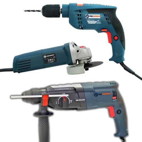 Prohummer PH235 Elektrikli 3 lü Set Vidalama Kırıcı Delici Taşlama