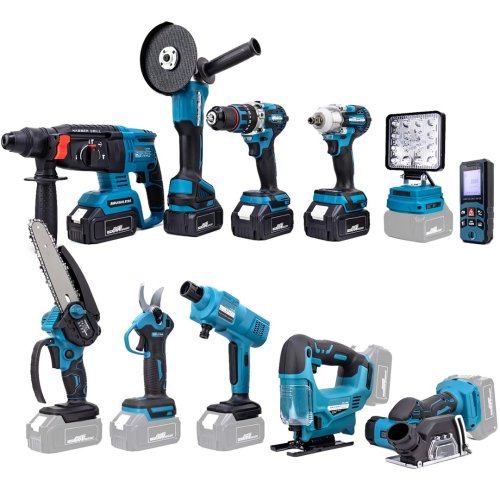 Dawreek PH291 Akülü 11li Set (Led Işık, Lazer Metre, Somun Sıkma, Dekupaj, Oto Yıkama, Dal Makası, Dal Budama Testere, Darbeli Vidalama, Spral, Kırıcı Delici Matkap, Çok Fonksiyonlu Taşlama)