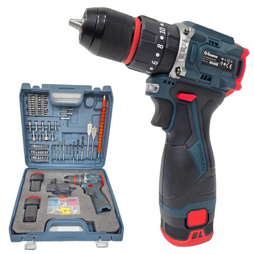 Prohummer PH321 Kömürsüz Akülü Vidalama Matkap Seti – 32 Parça, Armut Tipi Batarya, 16V 2Ah, Çantalı