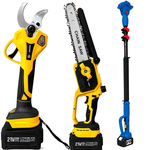 Prohummer PHM008-26M 2.6 Metre Alüminyum Teleskopik Uzatma Kolu 40mm Bağ Makası ve 20cm Budama Testere