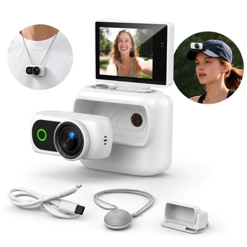 SERREHA LK-018 2inç Döner Ekranlı 1080P Wi-Fi Manyetik Mini Aksiyon Kamerası