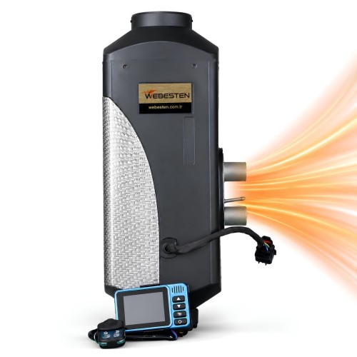 WEBESTEN WBS-NF-01 5kW Sabit Tip Dizel Isıtıcı 12V 24V Bluetoothlu